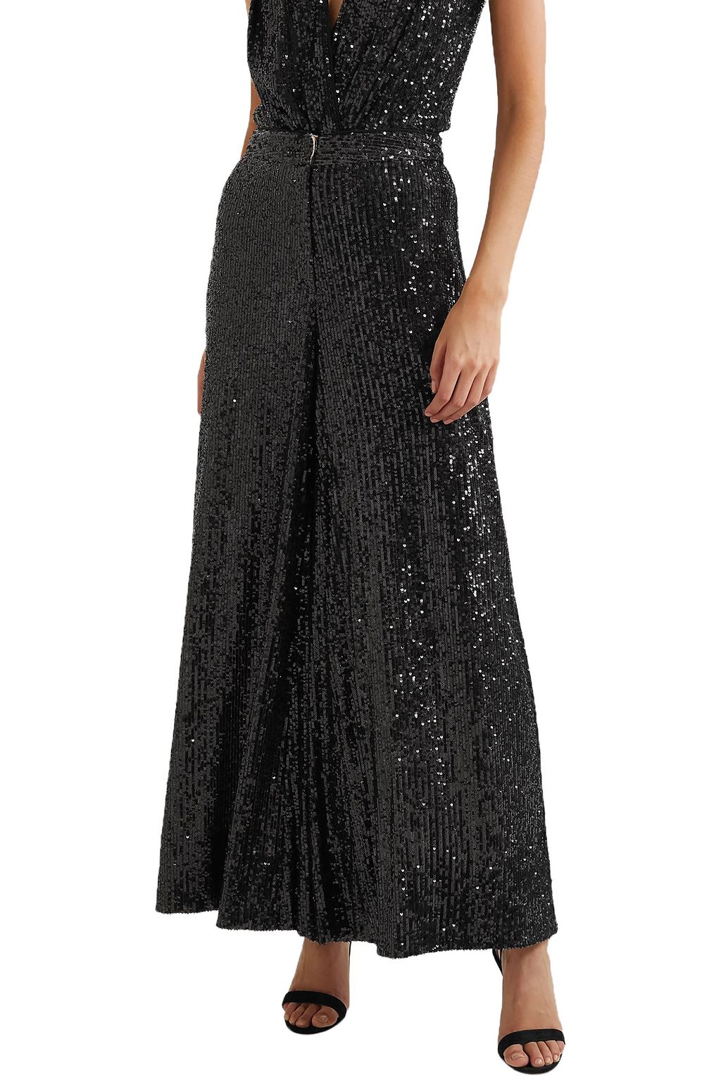 TALBOT RUNHOF Gilia sequined tulle wide-leg pants