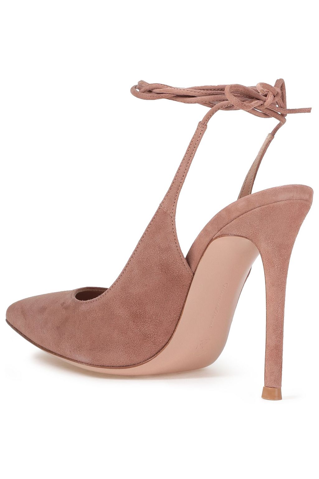 GIANVITO ROSSI Irene lace-up suede pumps