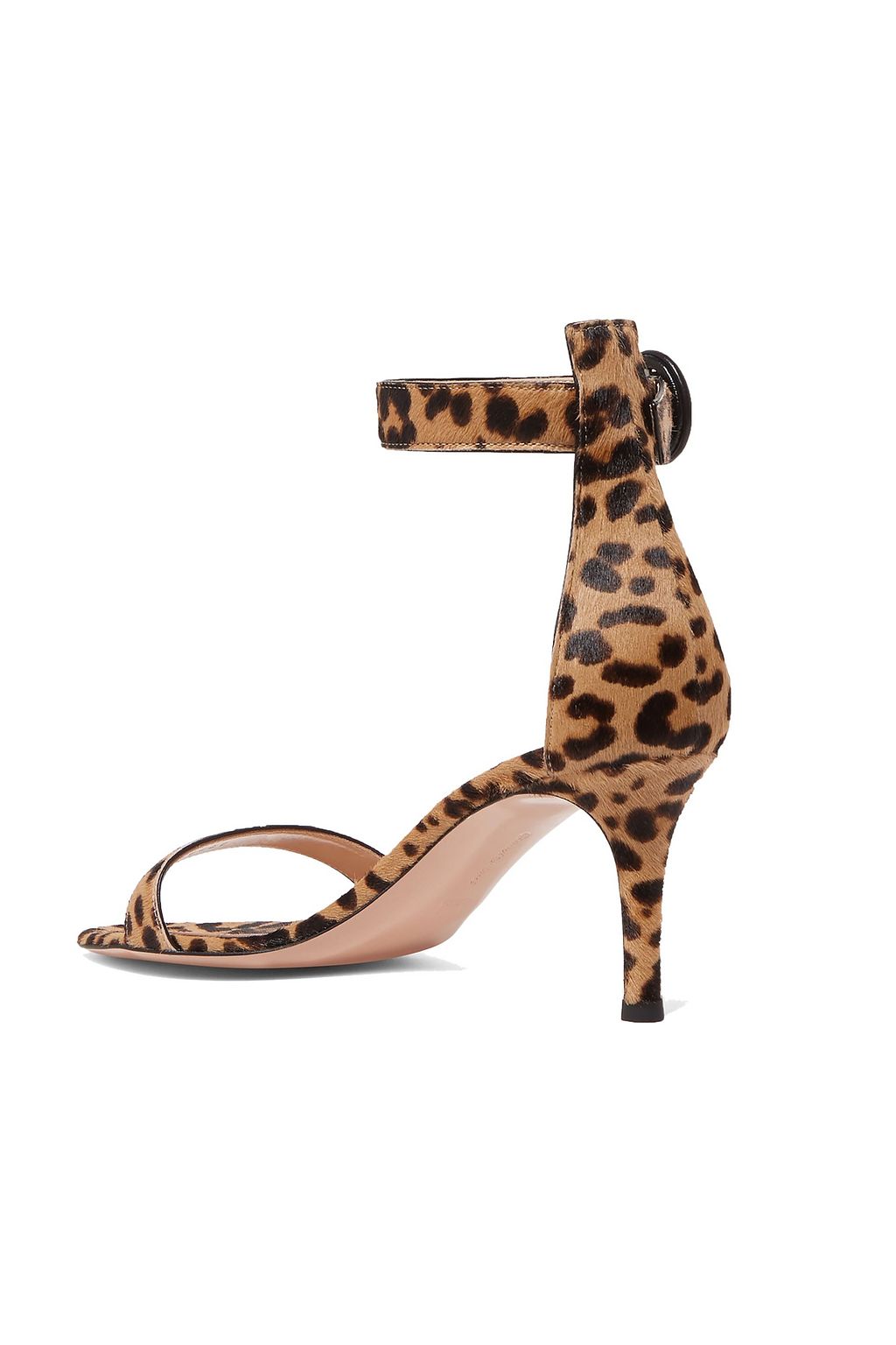 GIANVITO ROSSI Portofino 70 leopard-print calf hair sandals