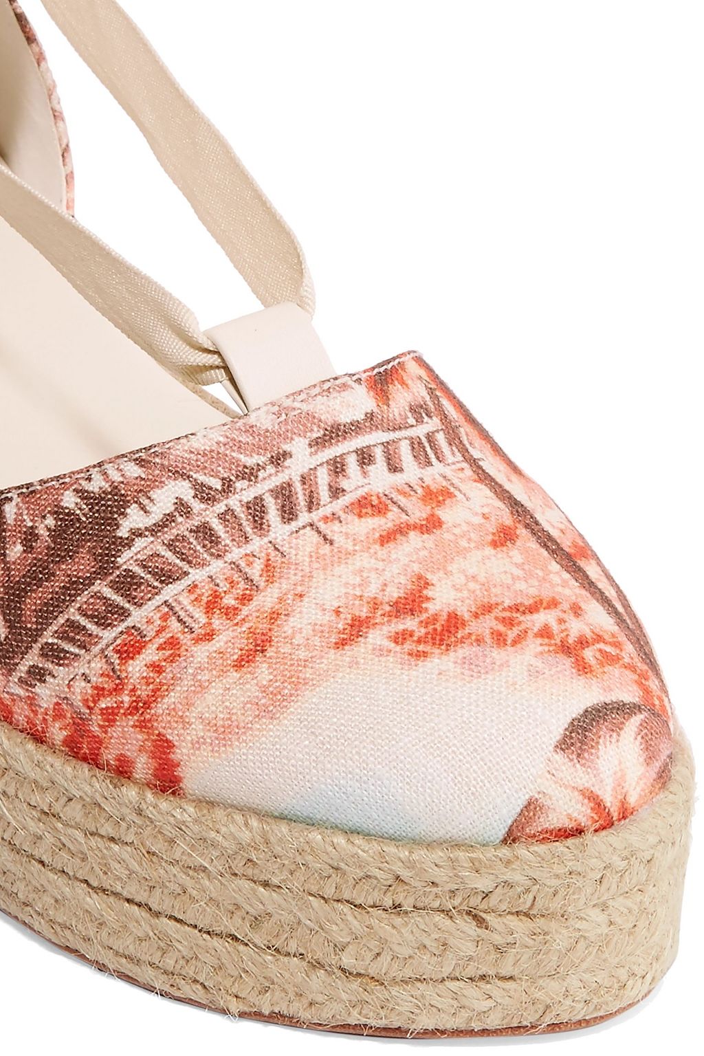 ZIMMERMANN Printed canvas espadrilles