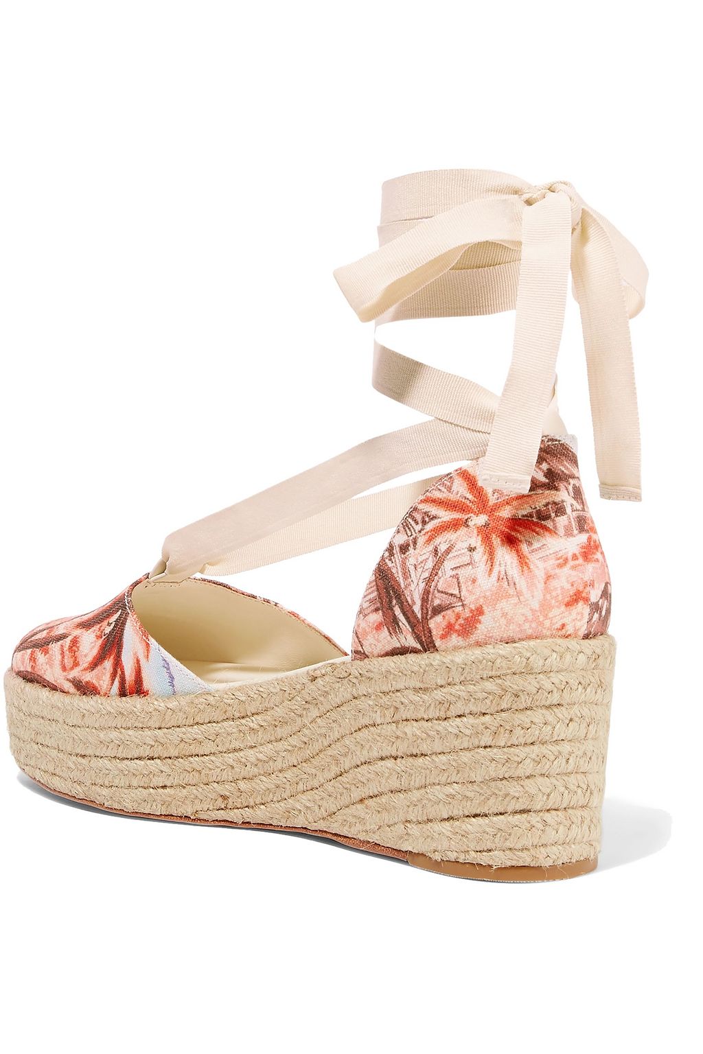 ZIMMERMANN Printed canvas espadrilles