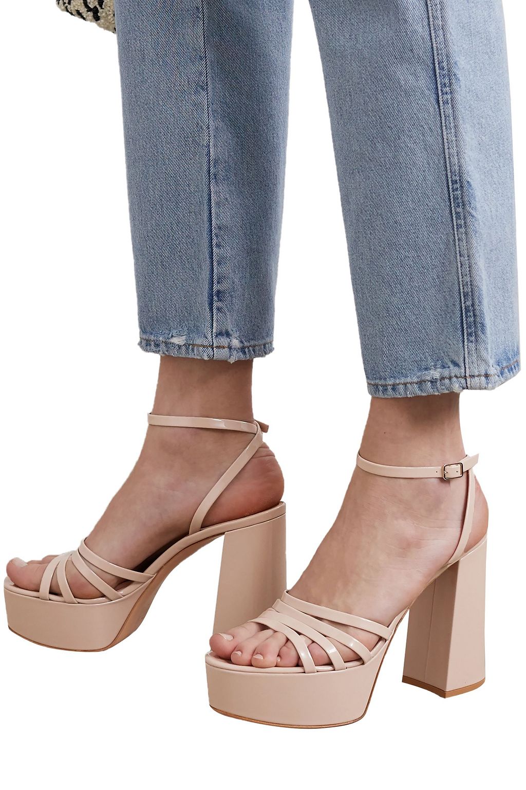 GIANVITO ROSSI Angelica 70 patent-leather platform sandals