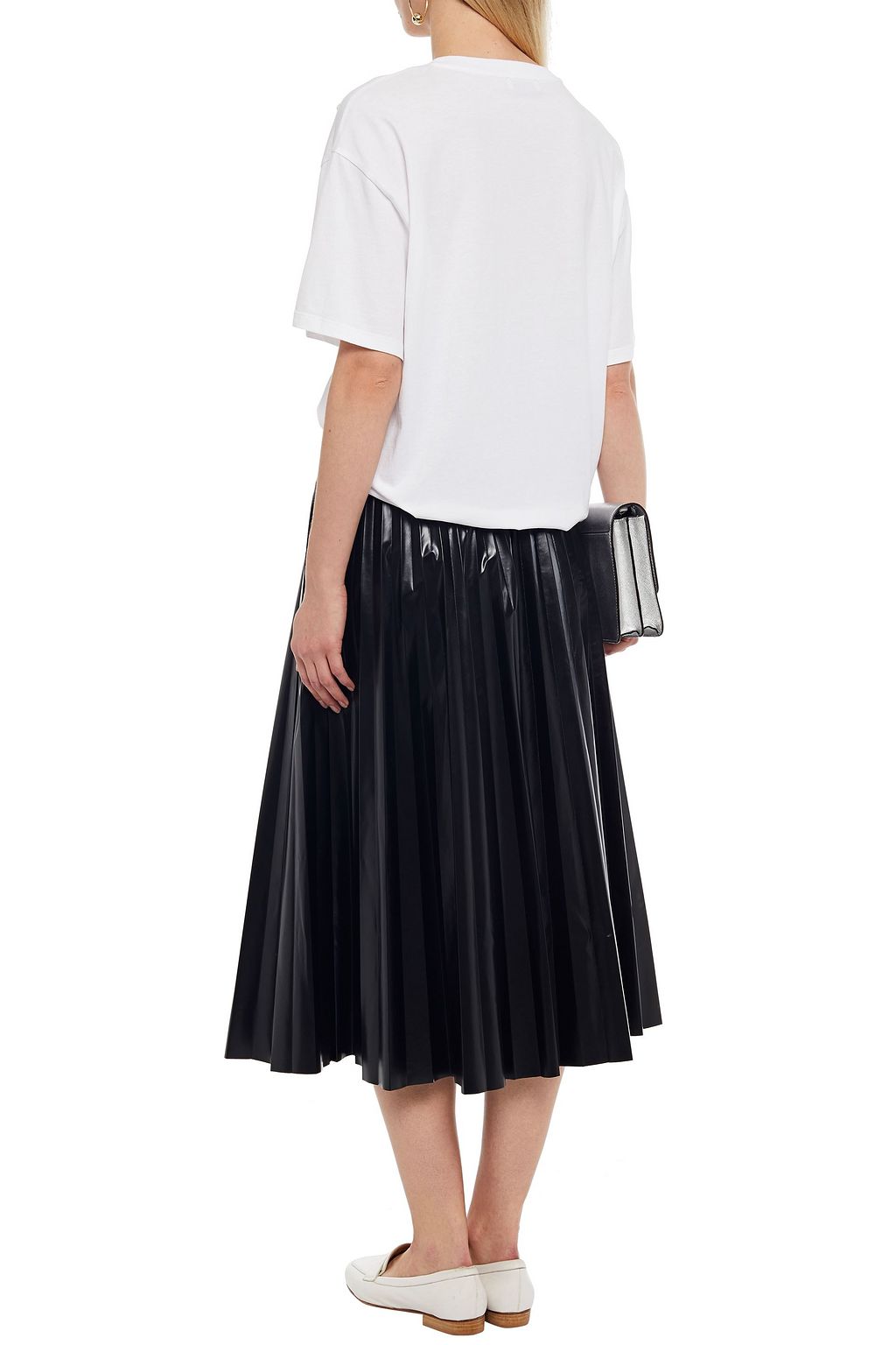 SANDRO Appliquéd cotton-jersey T-shirt