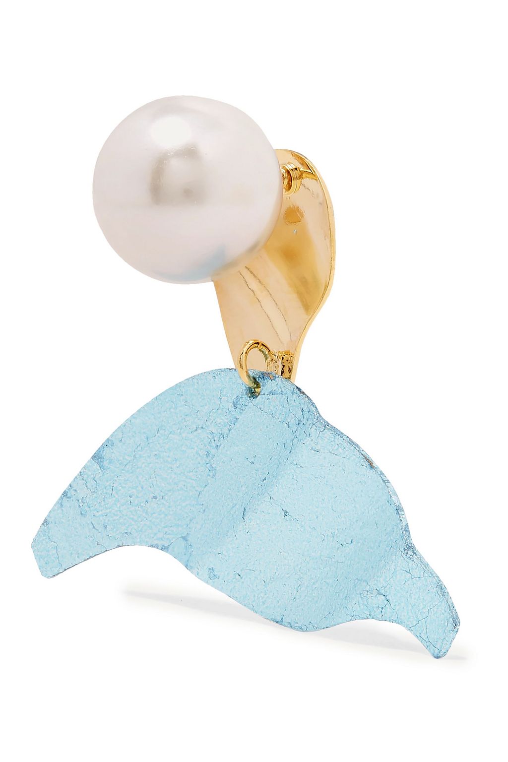 PEET DULLAERT Velo gold-plated, metal and faux pearl earrings
