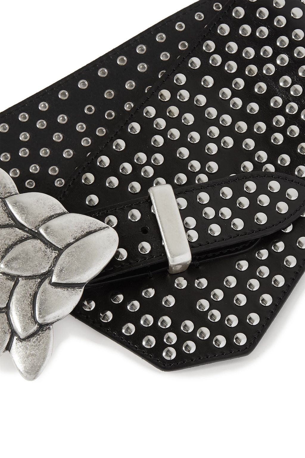 ISABEL MARANT Lowai studded leather waist belt