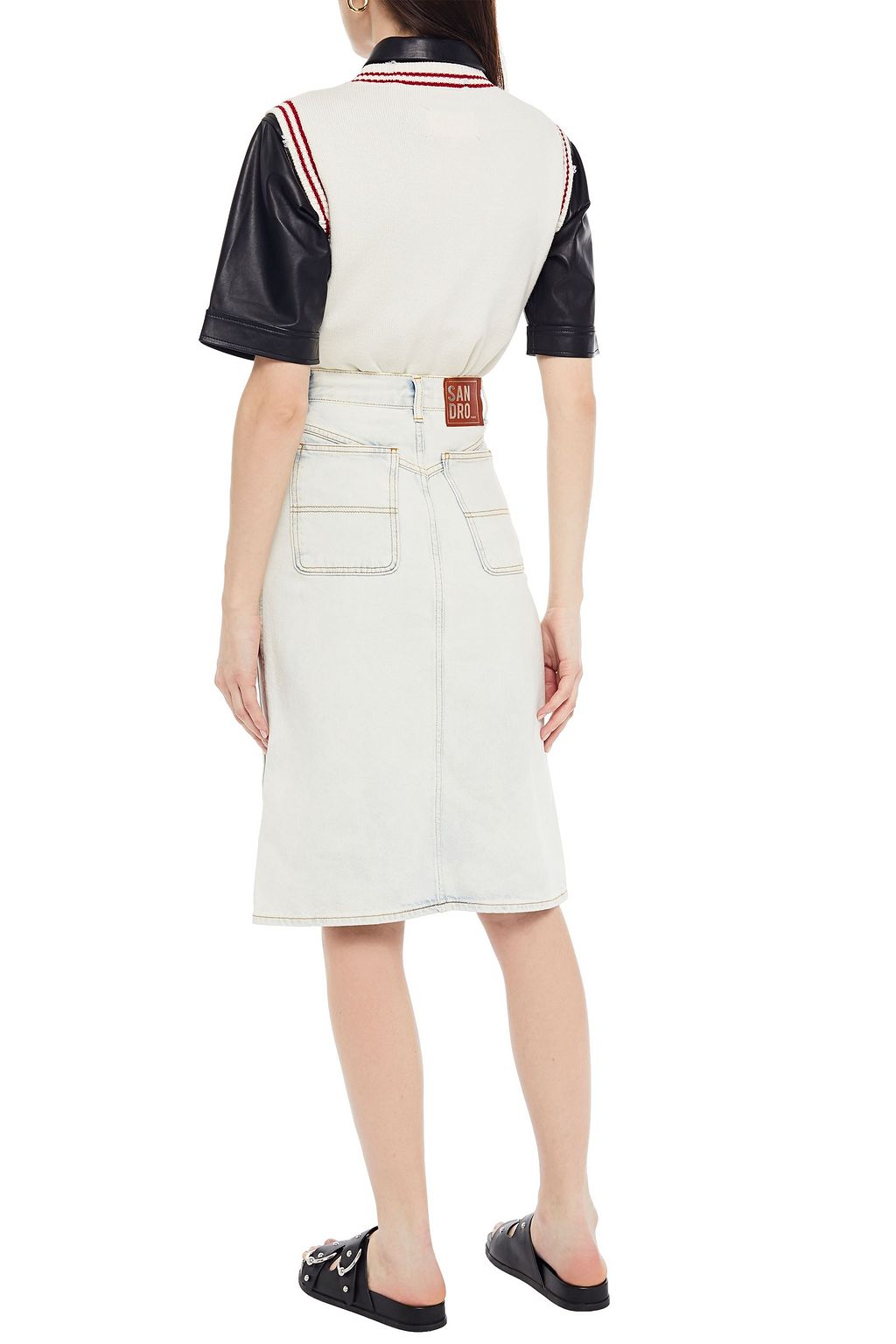 SANDRO Denim skirt