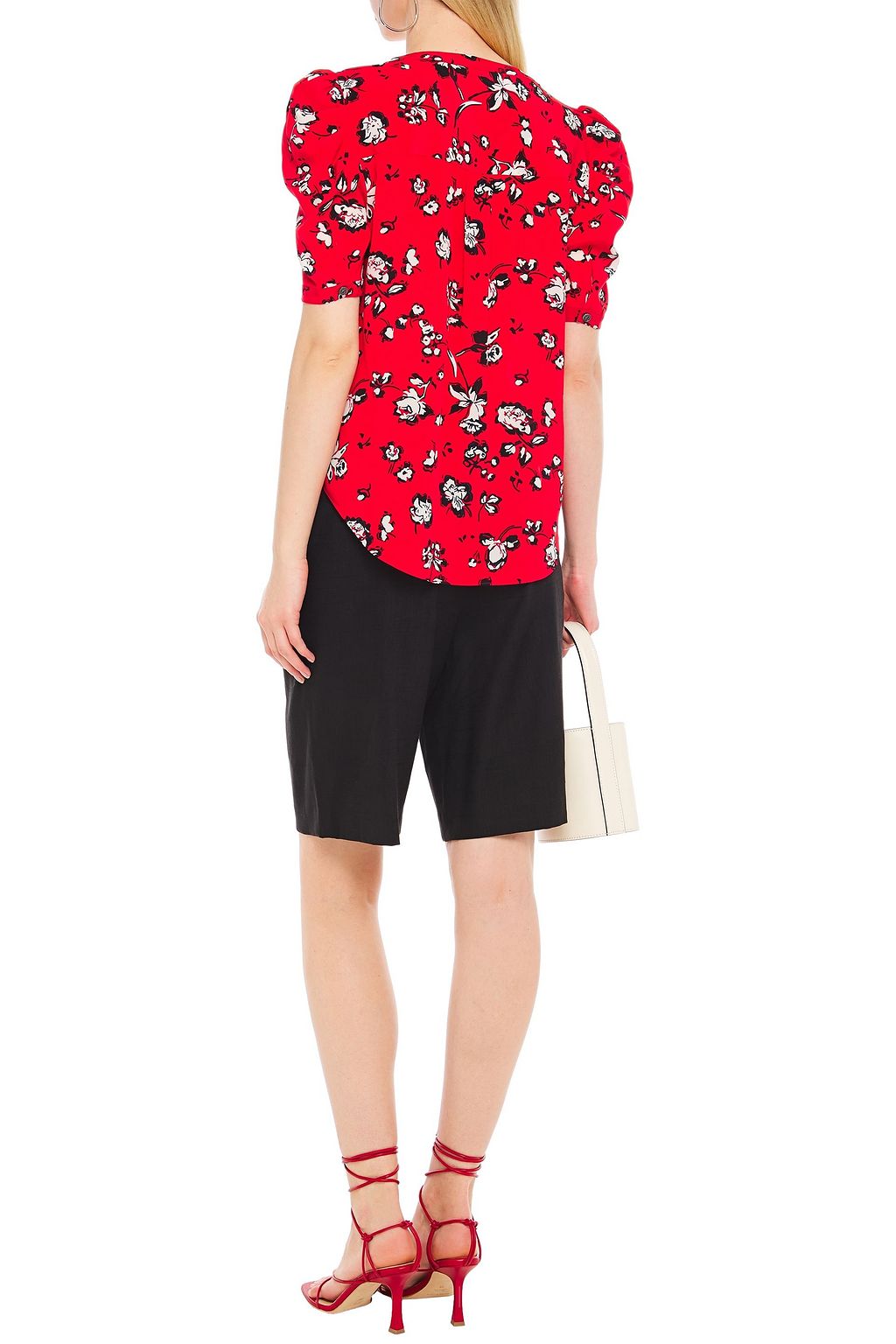 VERONICA BEARD Saira linen-blend shorts