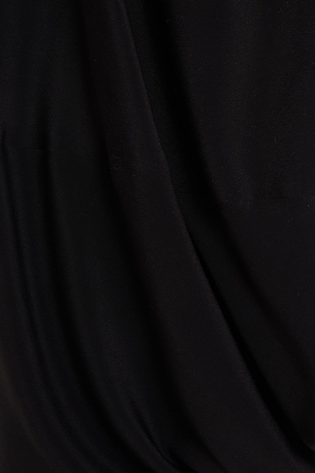 RICK OWENS Draped crepe top