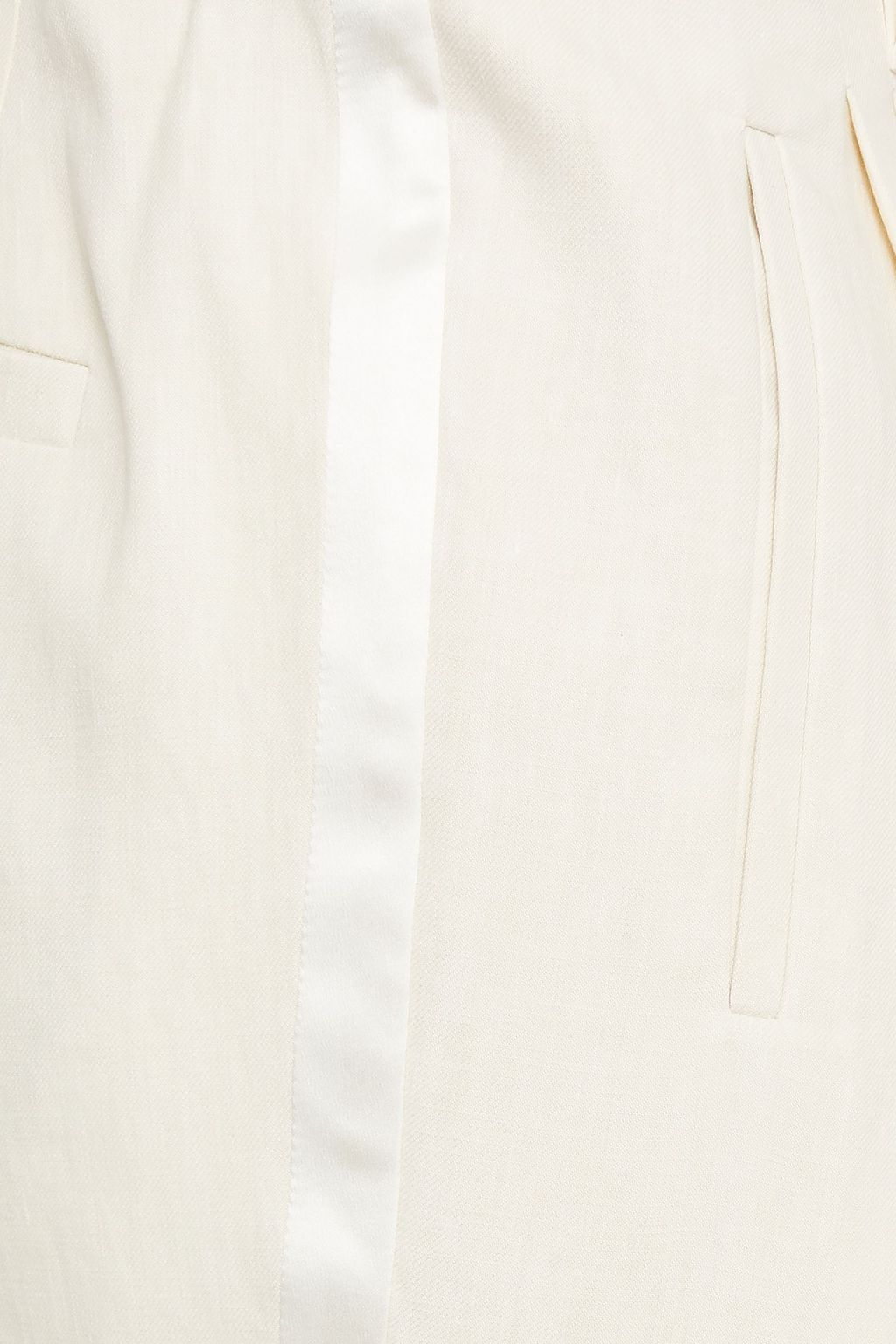 BRUNELLO CUCINELLI Pleated linen-blend twill wide-leg pants