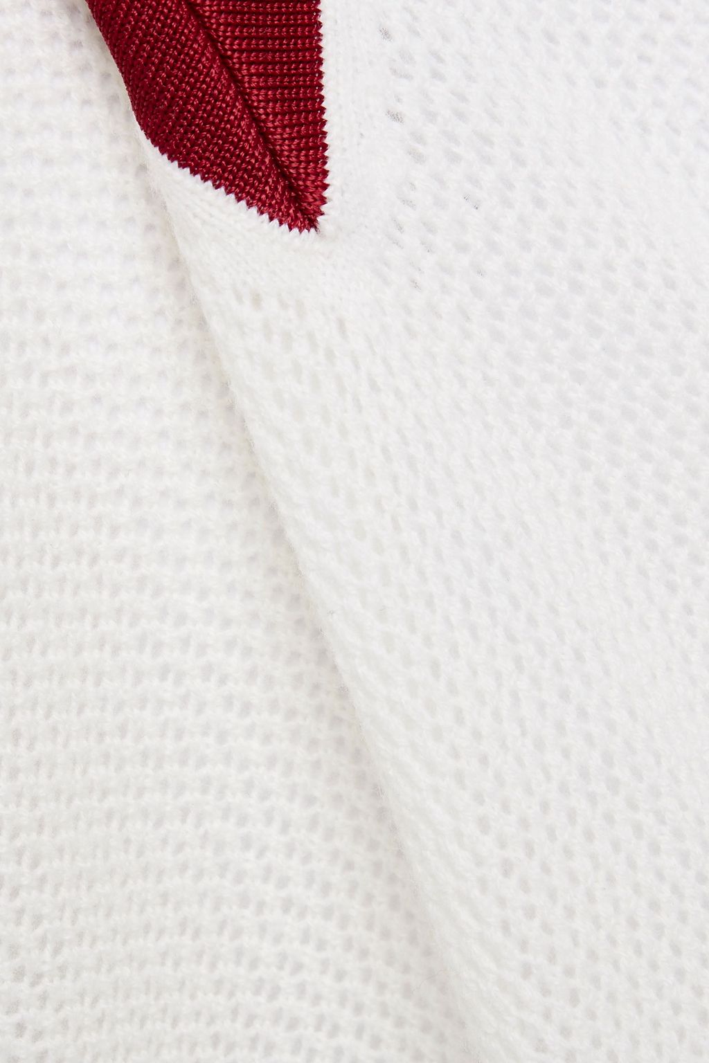 SANDRO Shena open-knit wool and cashmere-blend sweater