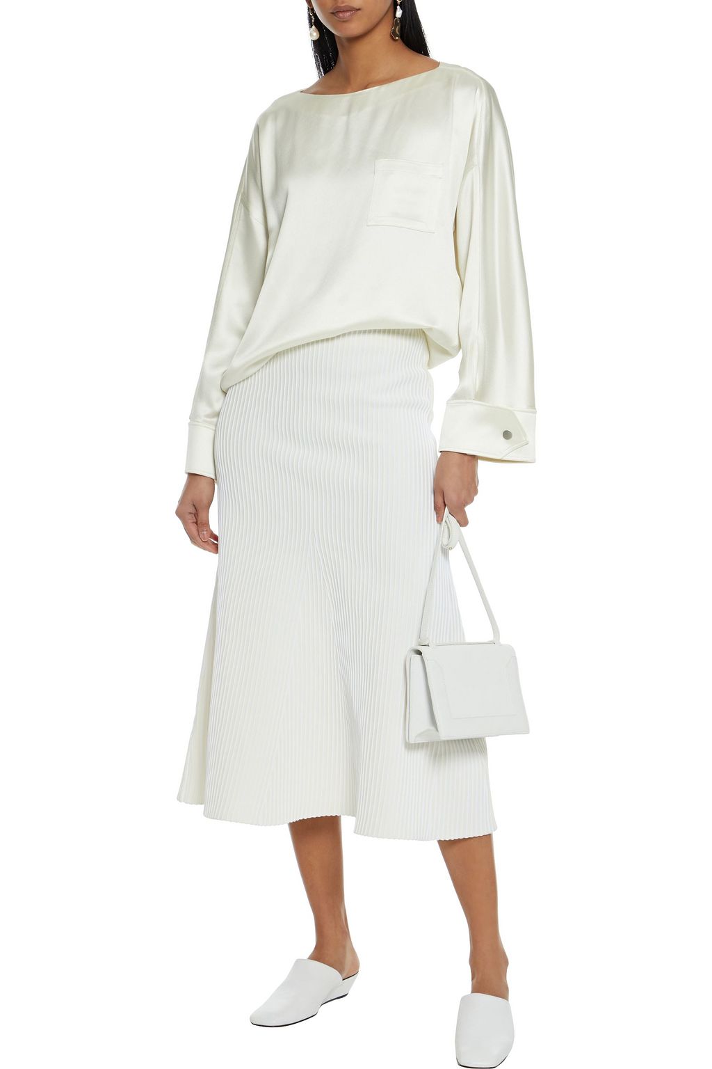 3.1 PHILLIP LIM Satin-crepe blouse