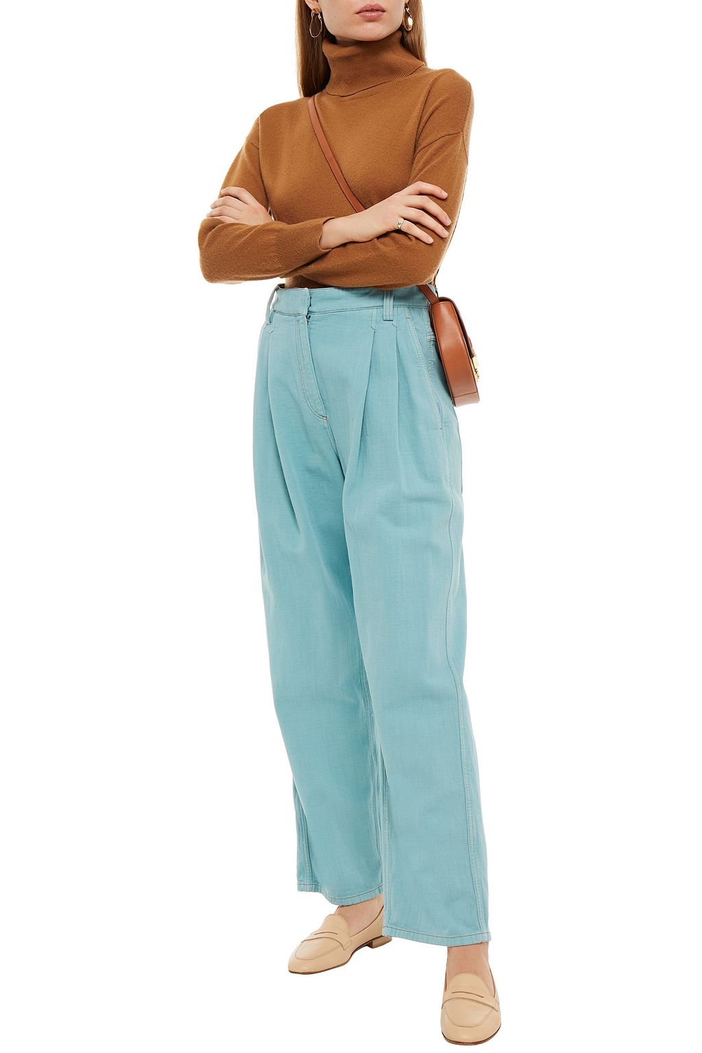 BRUNELLO CUCINELLI Hoch sitzende Jeans mit weitem Bein