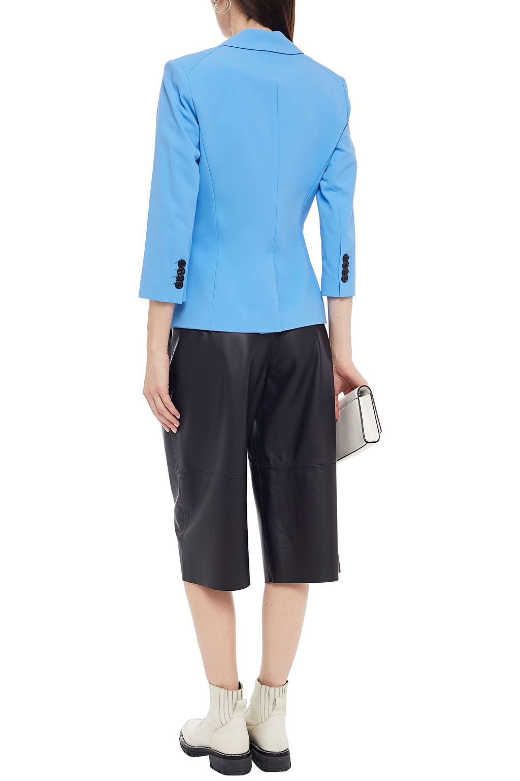 VERONICA BEARD Empire Dickey double-breasted crepe blazer