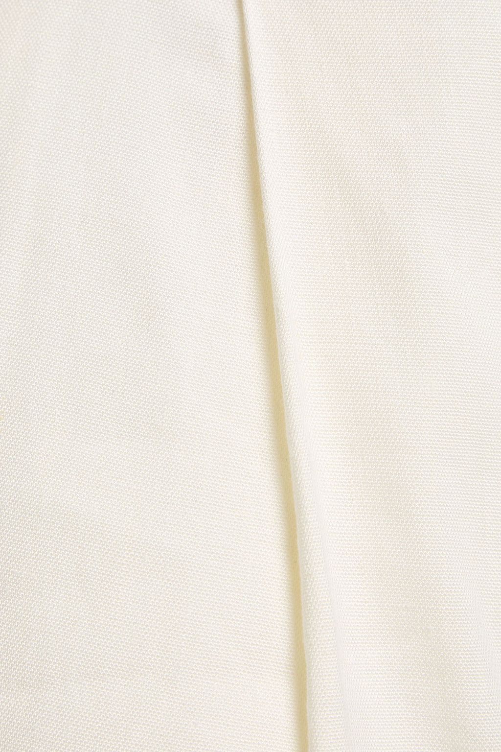 VERONICA BEARD Woode belted linen-blend wide-leg pants