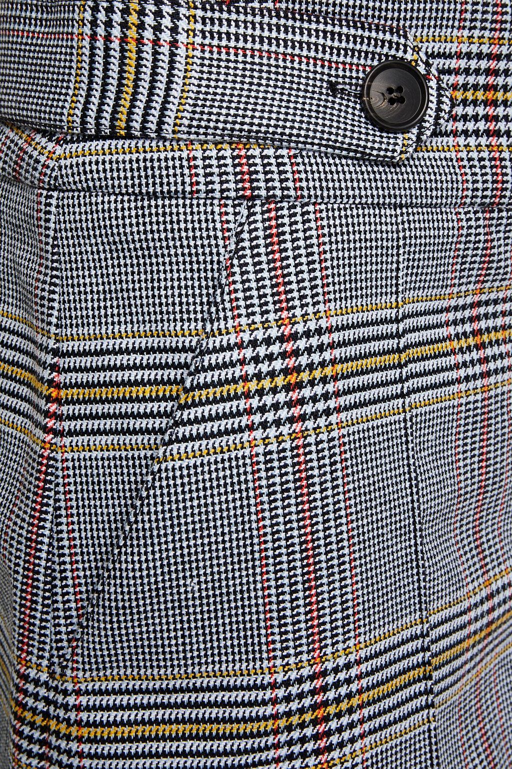 VERONICA BEARD Betty Prince of Wales checked cotton-blend shorts