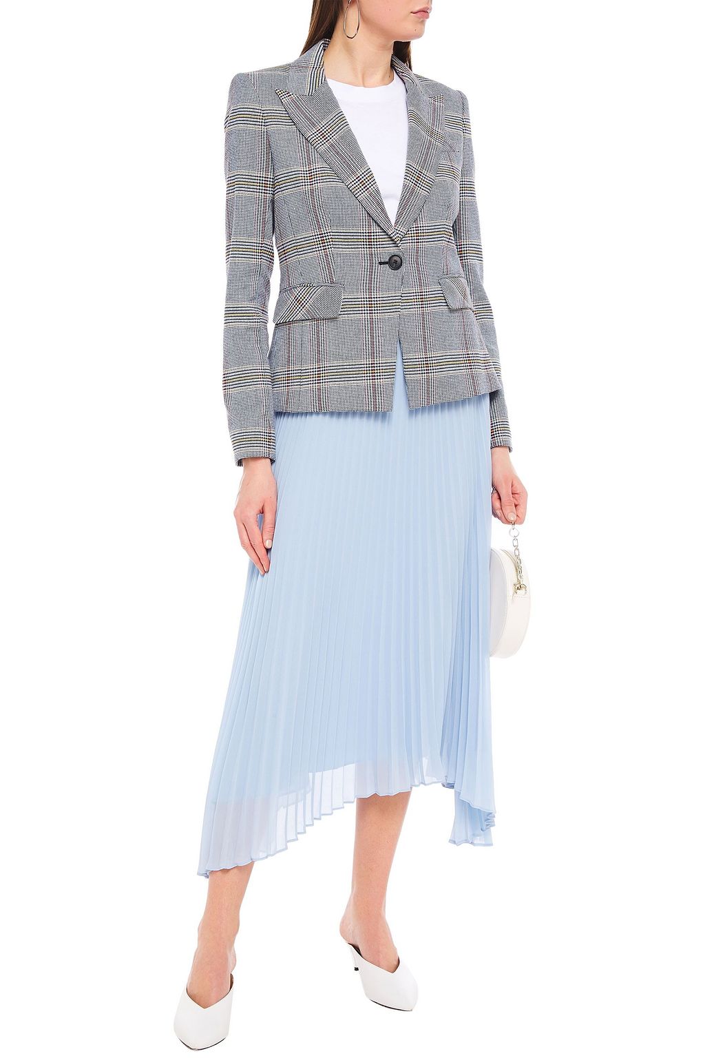 VERONICA BEARD Danielle Prince of Wales checked cotton-blend tweed blazer