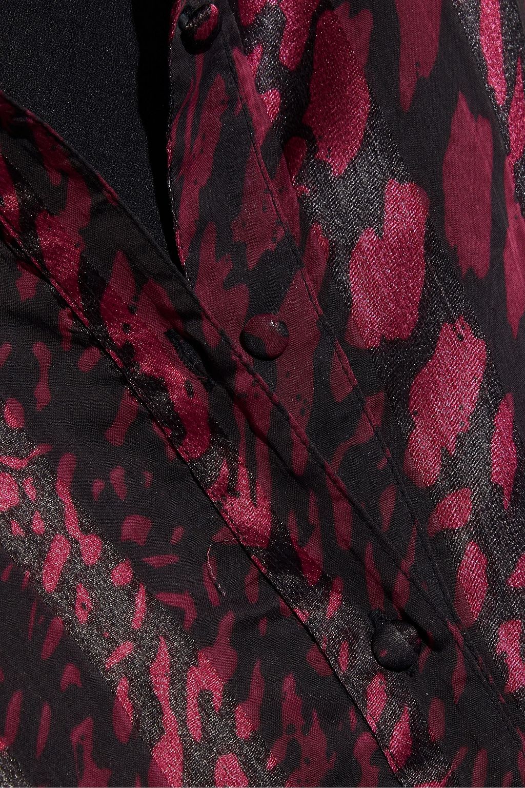 WALTER BAKER Lesha printed satin and chiffon shirt