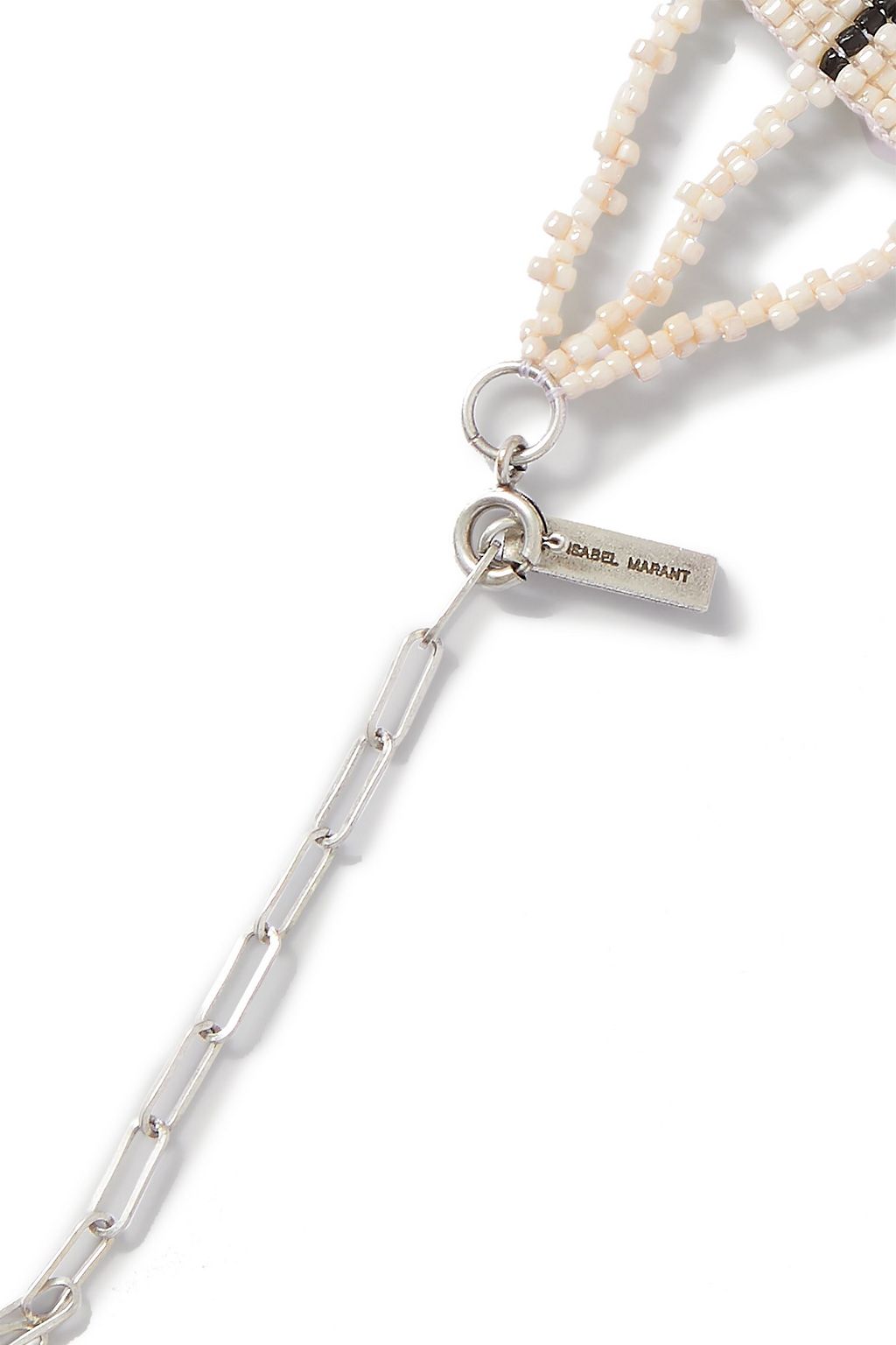 ISABEL MARANT Silver-tone beaded choker