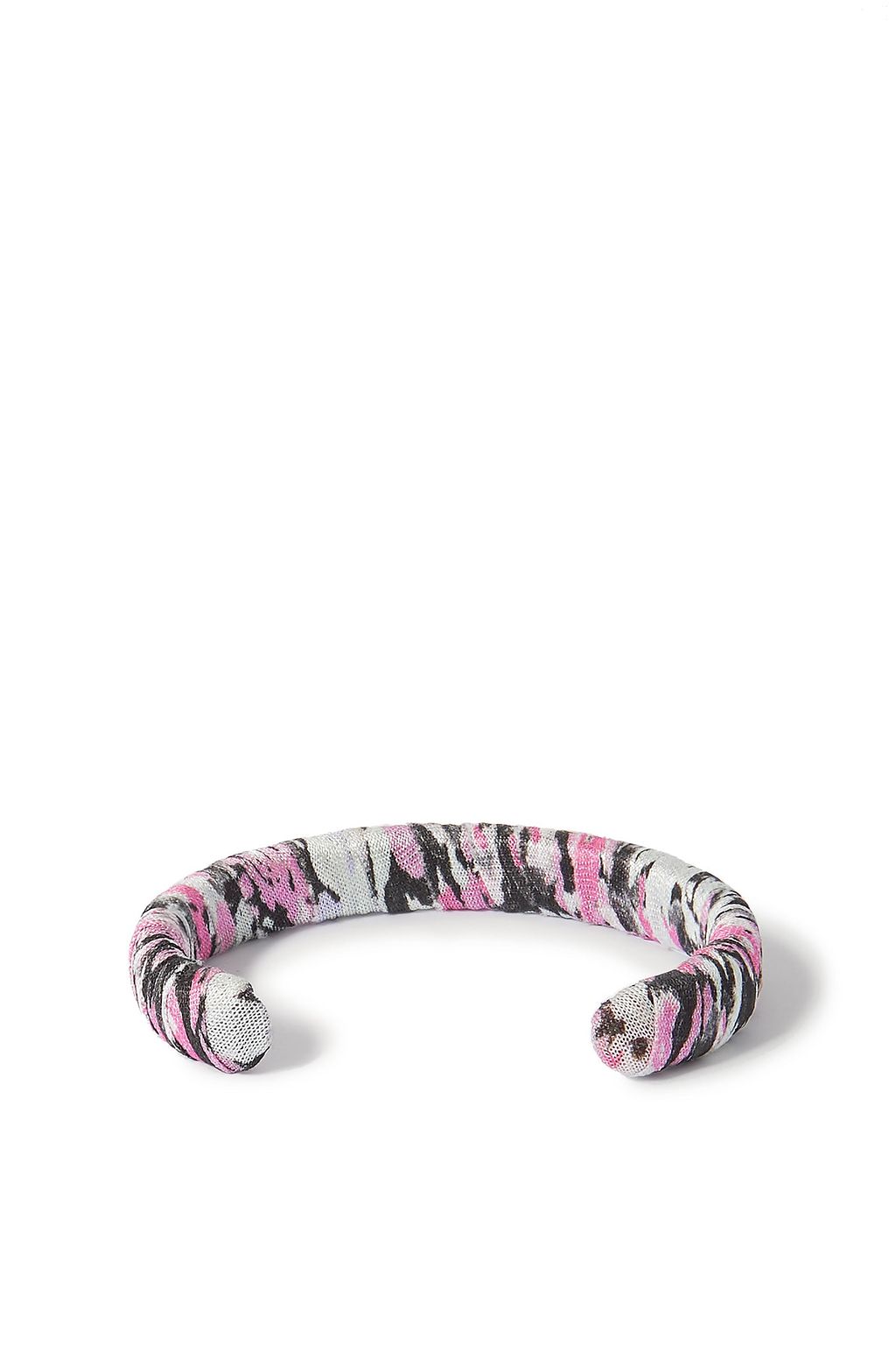 ISABEL MARANT Silver-tone, shell and satin cuff
