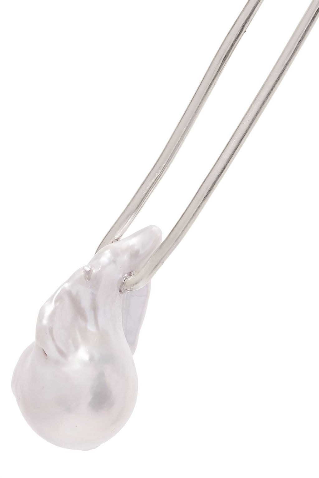 CHAN LUU Silver pearl hair pin