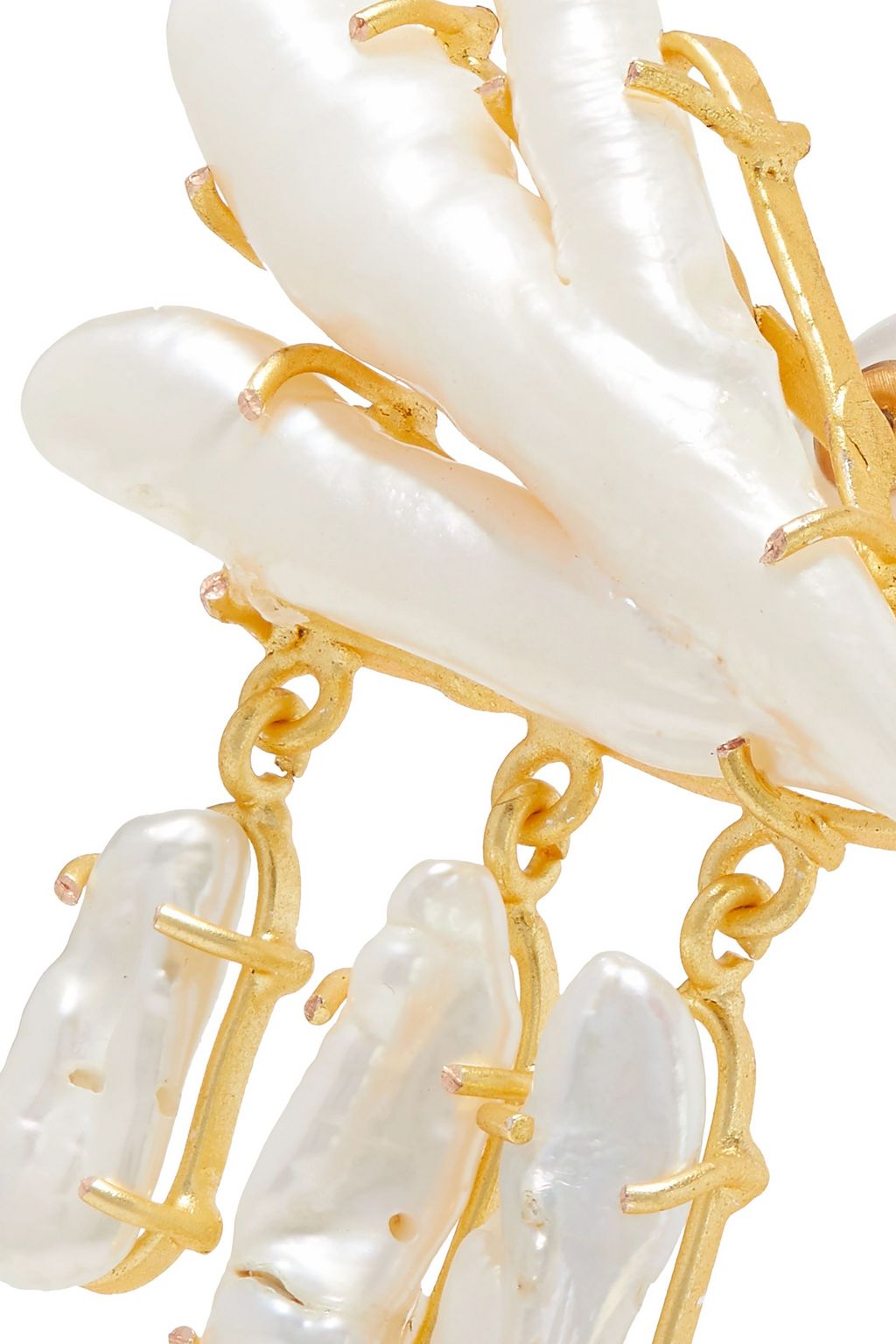 PEET DULLAERT Vanura gold-plated pearl earrings