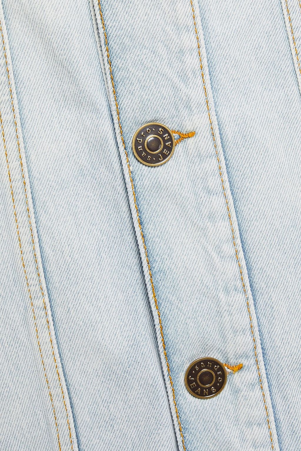 SANDRO Distressed denim jacket