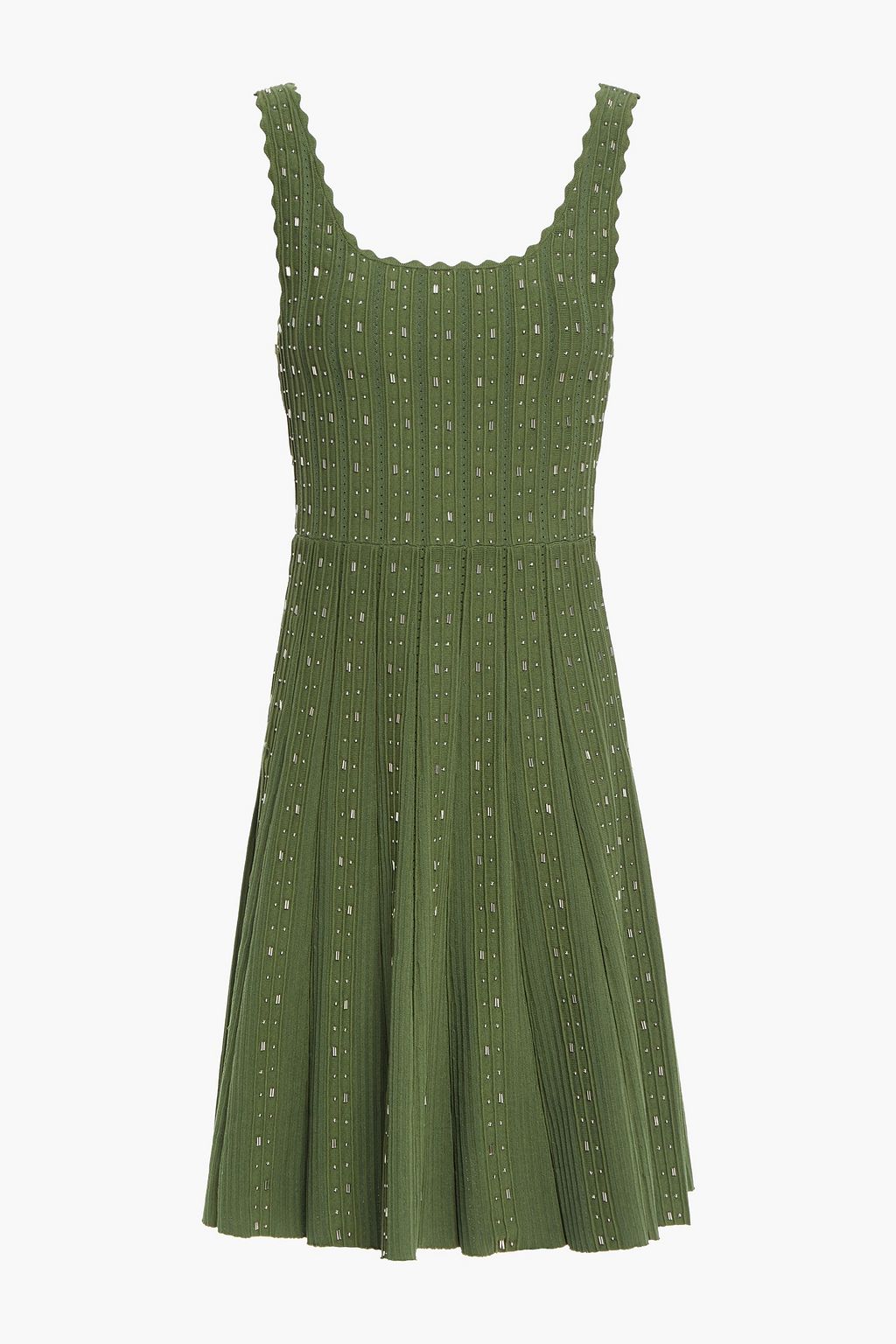 Army green Avah scalloped embellished 