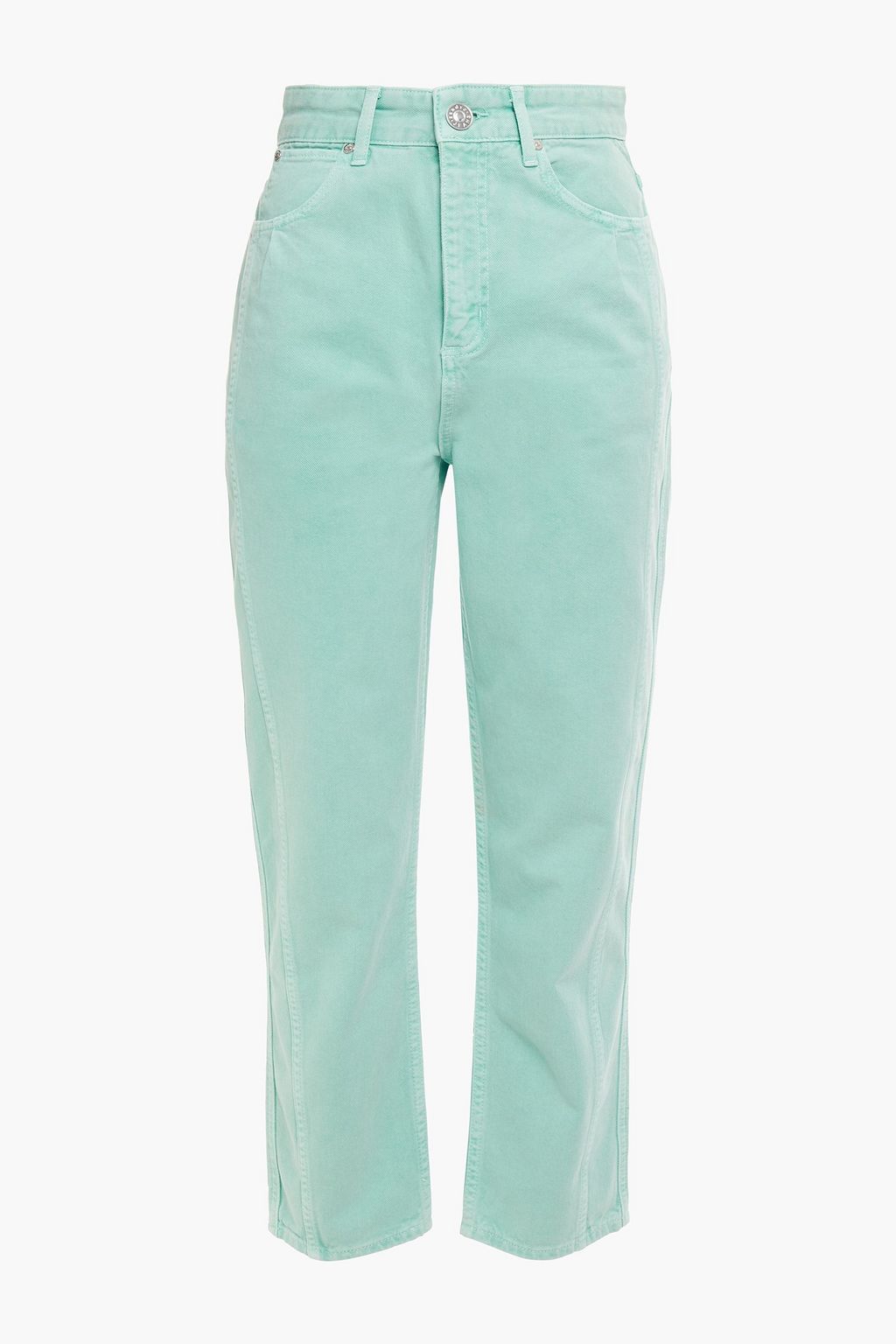 SANDRO Micky cropped high-rise straight-leg jeans | THE OUTNET