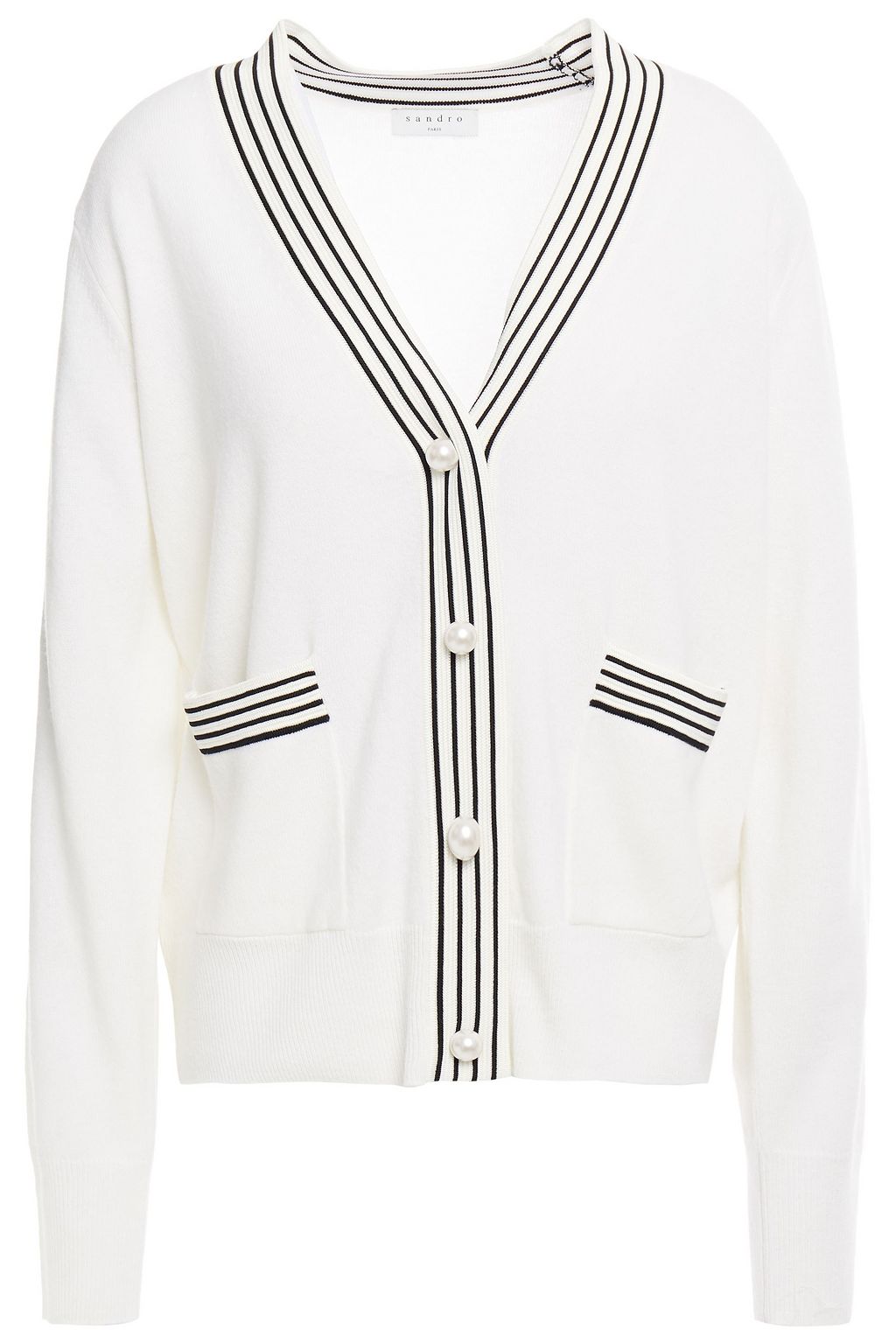 sandro wool and cashmere cardigan