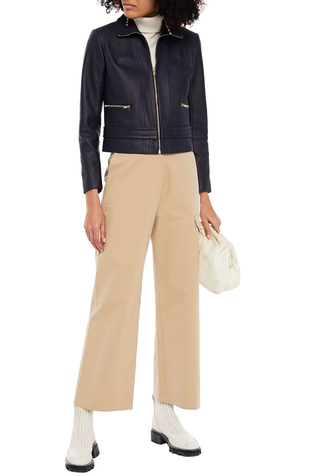 SANDRO Leather jacket