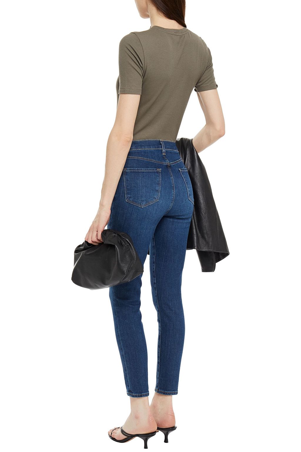 J BRAND Lillie faded high-rise skinny jeans
