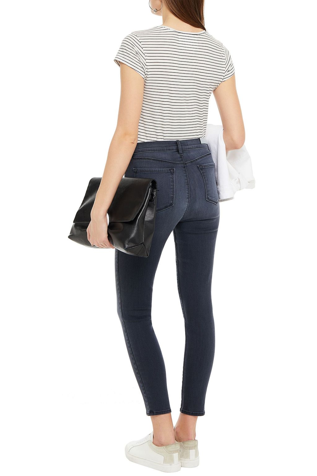 J BRAND Alana faded high-rise skinny jeans