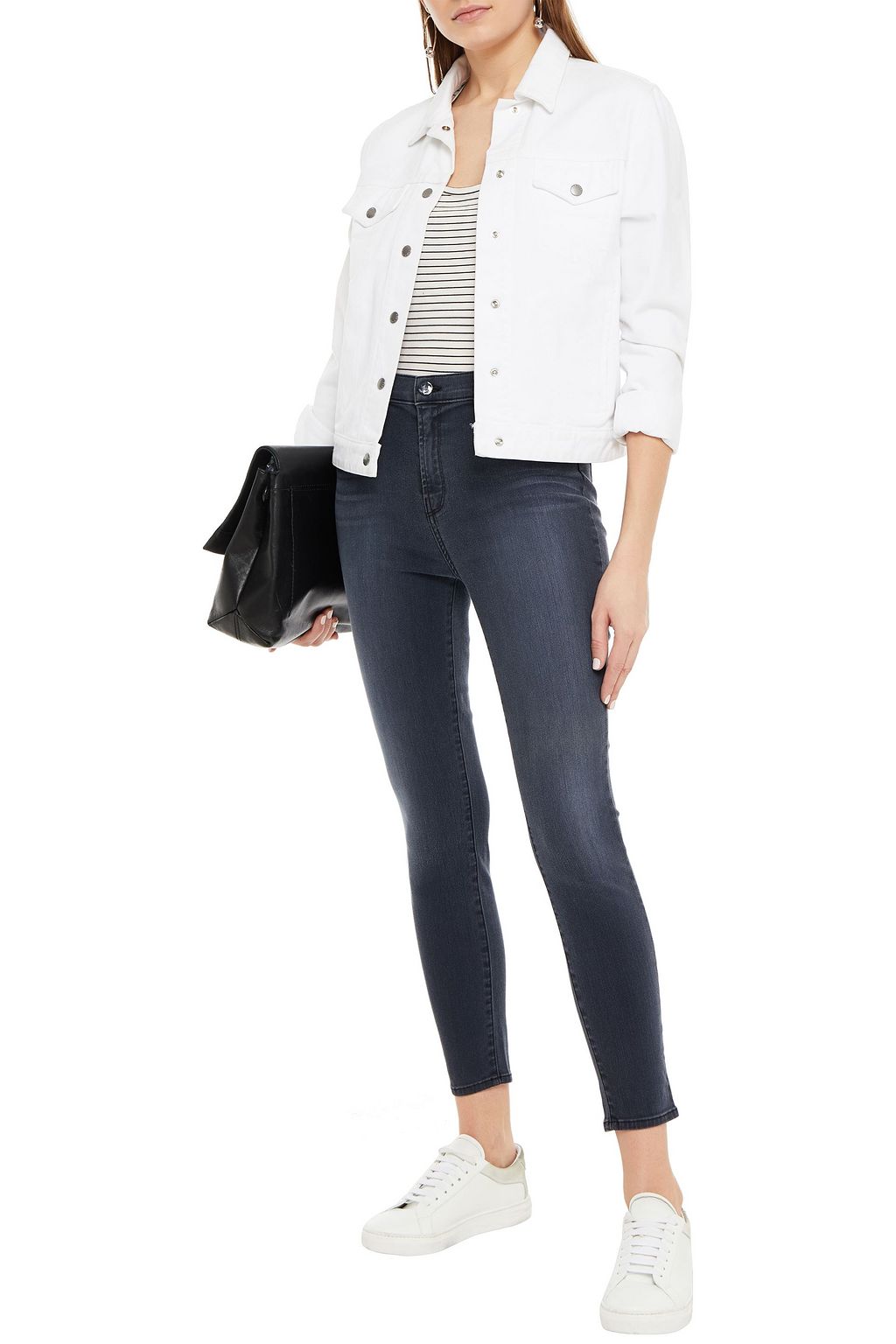 J BRAND Alana faded high-rise skinny jeans