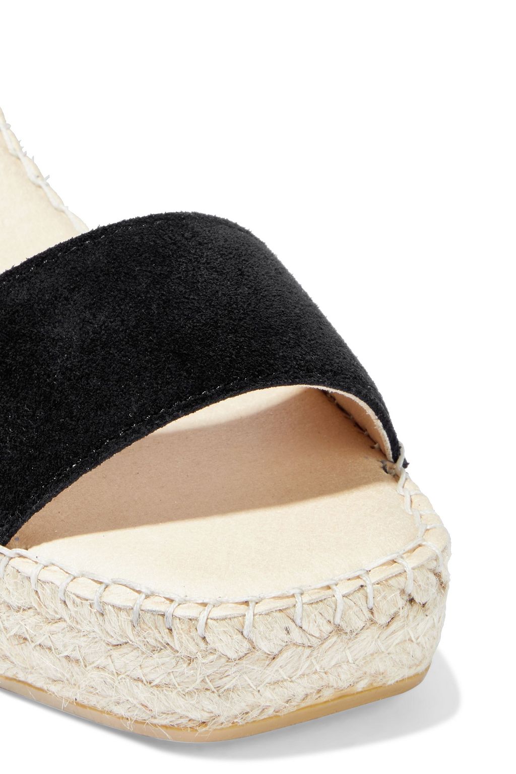 IRIS & INK Senna suede espadrille wedge sandals