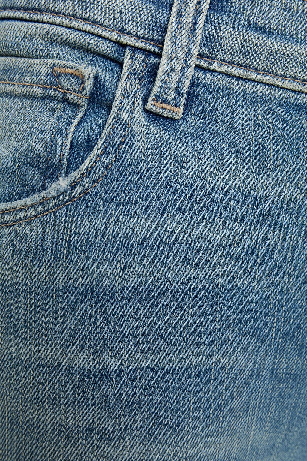 J BRAND Cropped mid-rise skinny jeans