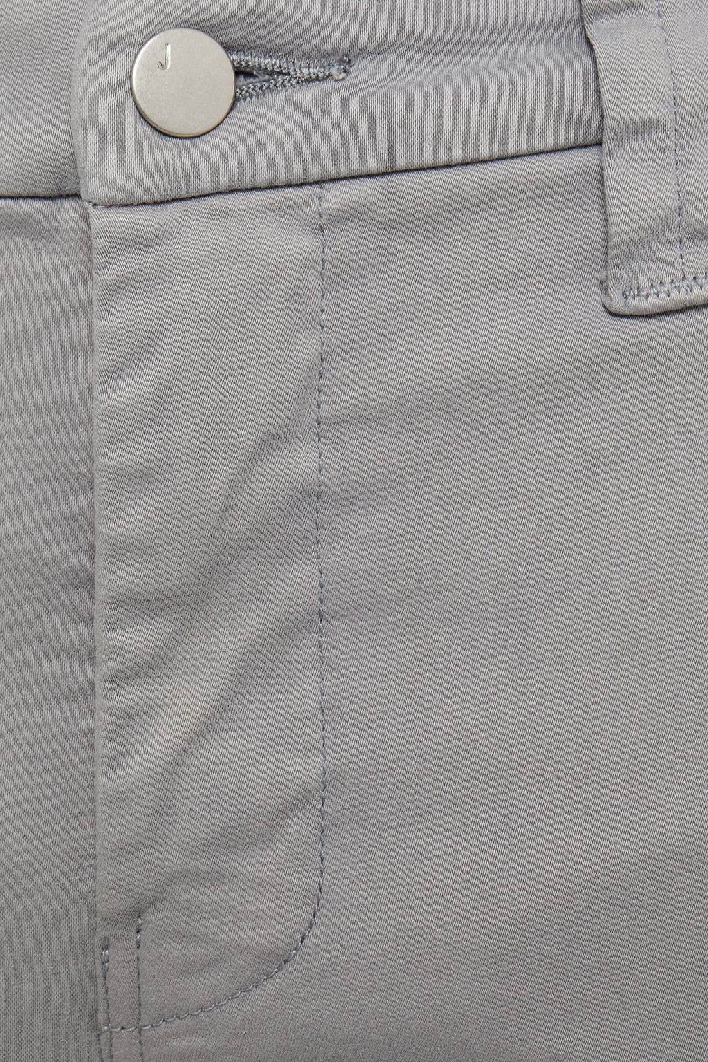 J BRAND Cropped cotton-blend sateen slim-leg pants