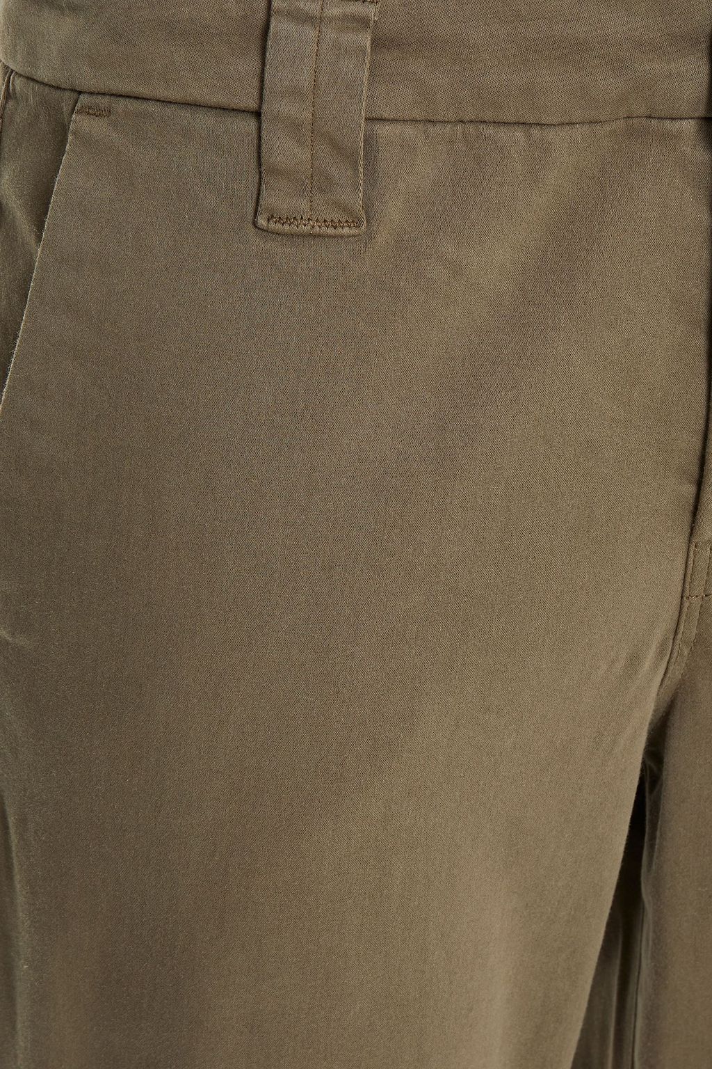 J BRAND Cropped cotton-blend sateen slim-leg pants