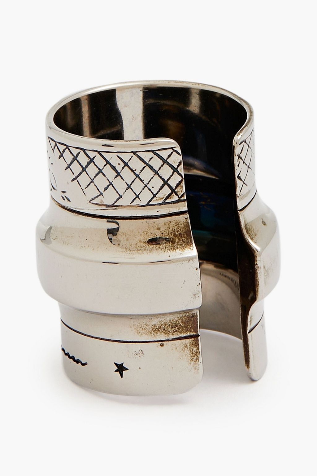 MCQUEEN Silver-tone ring