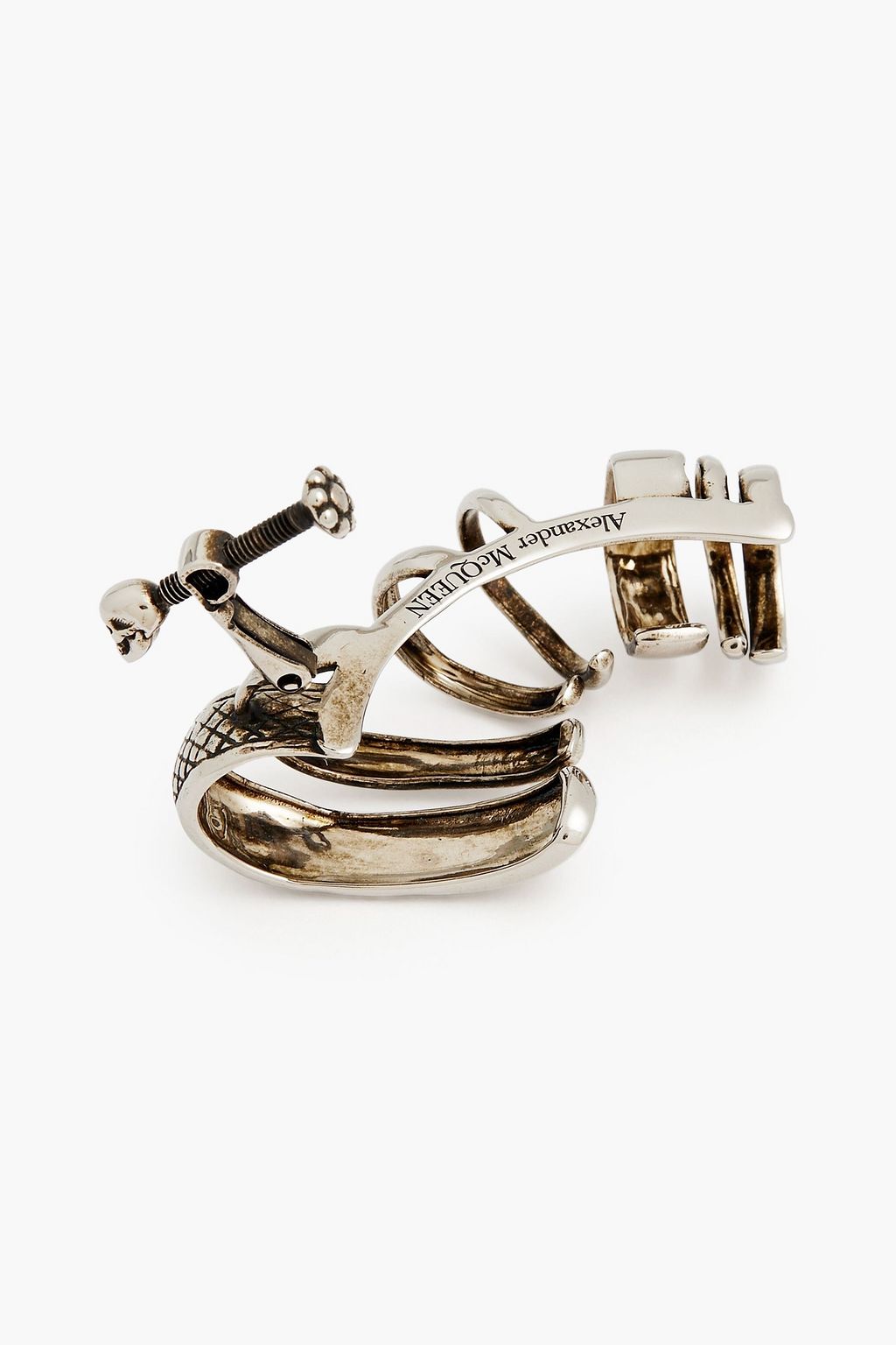 MCQUEEN Silver-tone ear cuff