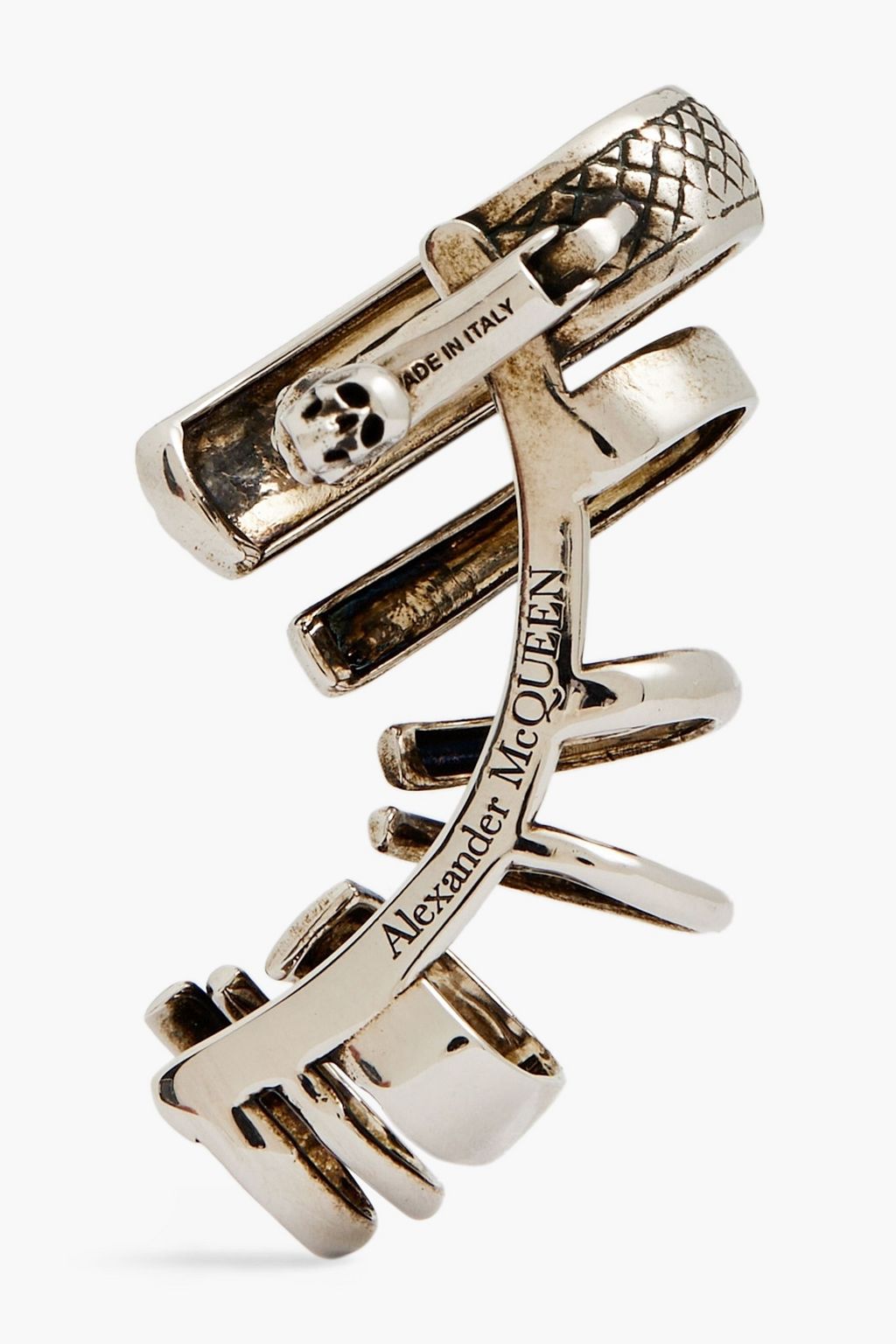 MCQUEEN Silver-tone ear cuff