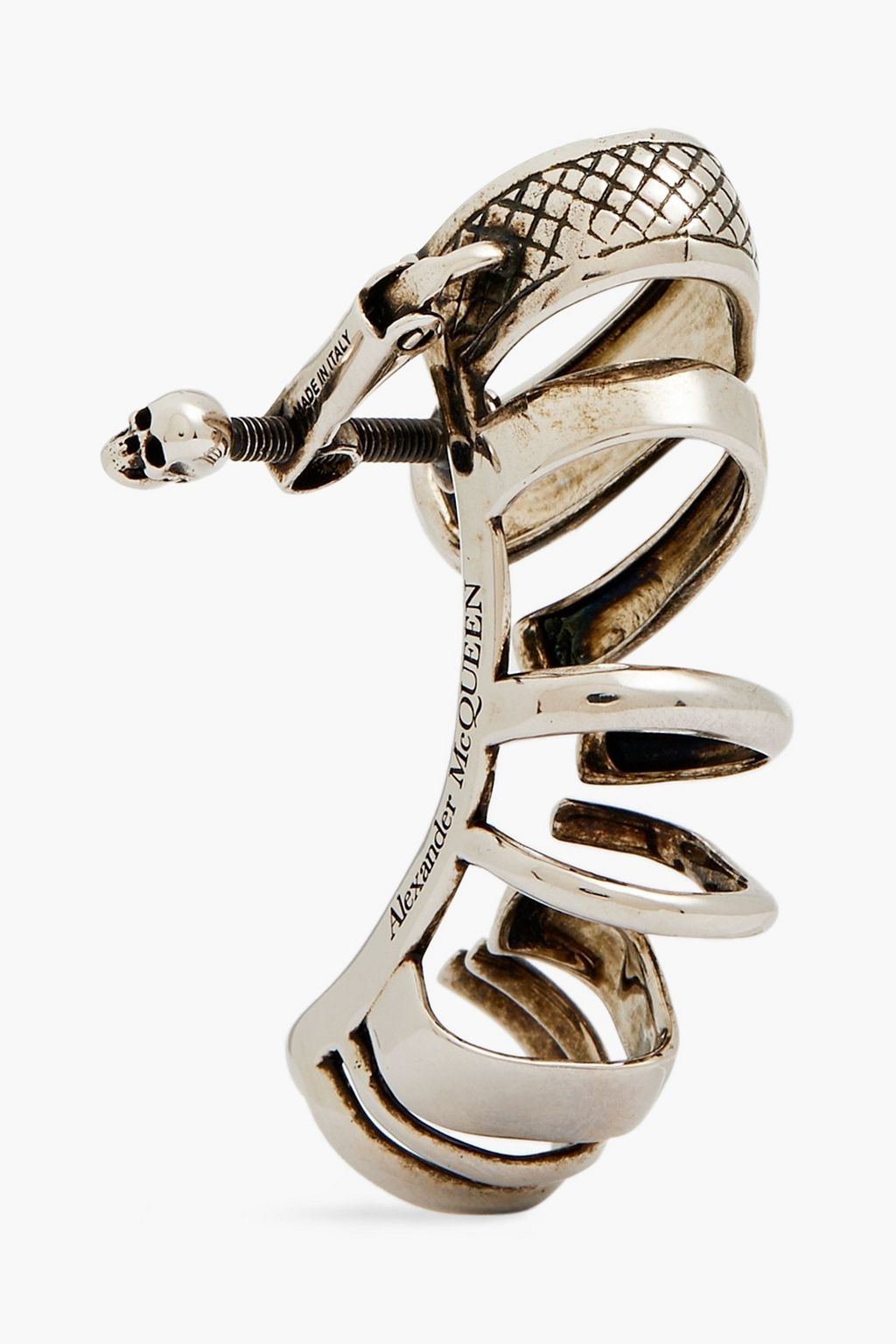 MCQUEEN Silver-tone ear cuff