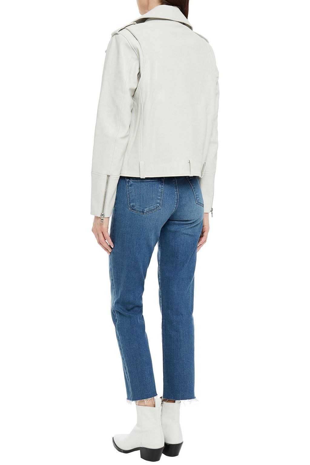 J BRAND Adele cropped faded mid-rise straight-leg jeans
