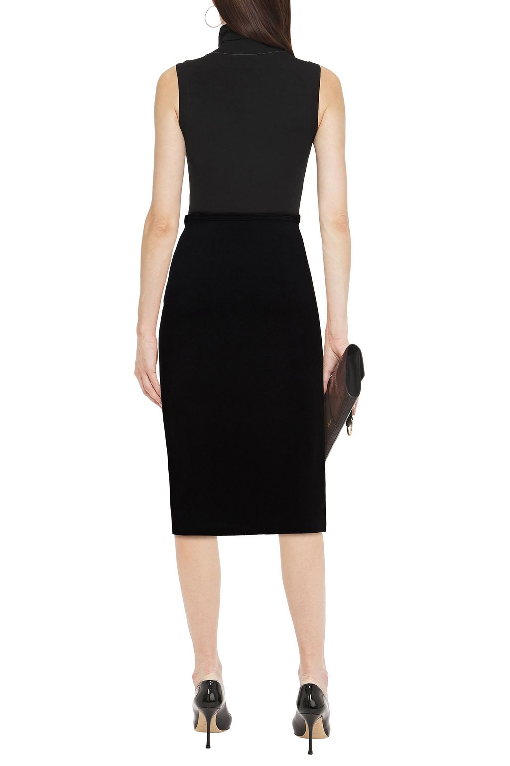 DIANE VON FURSTENBERG Priscilla stretch-knit midi pencil skirt