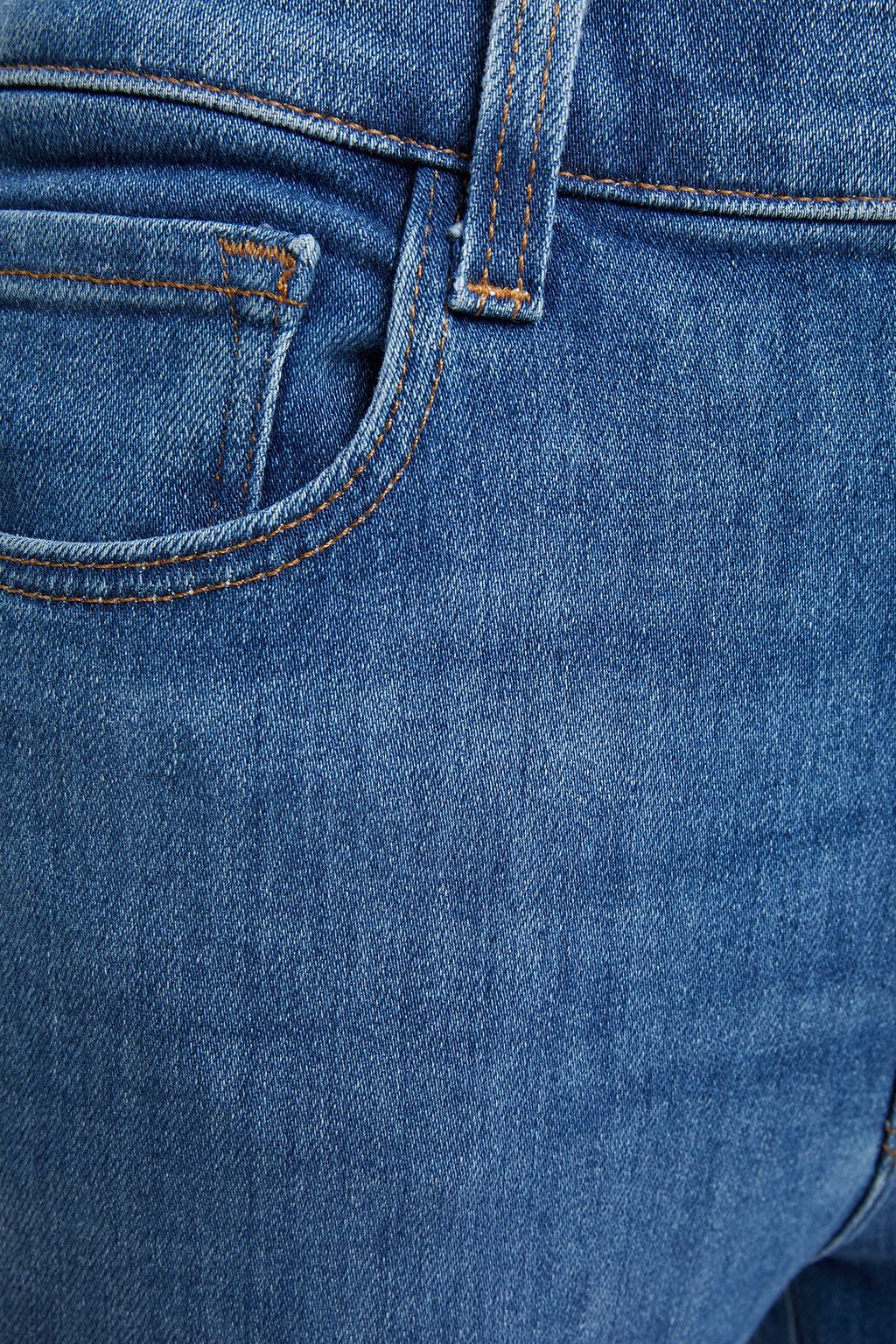 J BRAND Leenah distressed high-rise skinny jeans