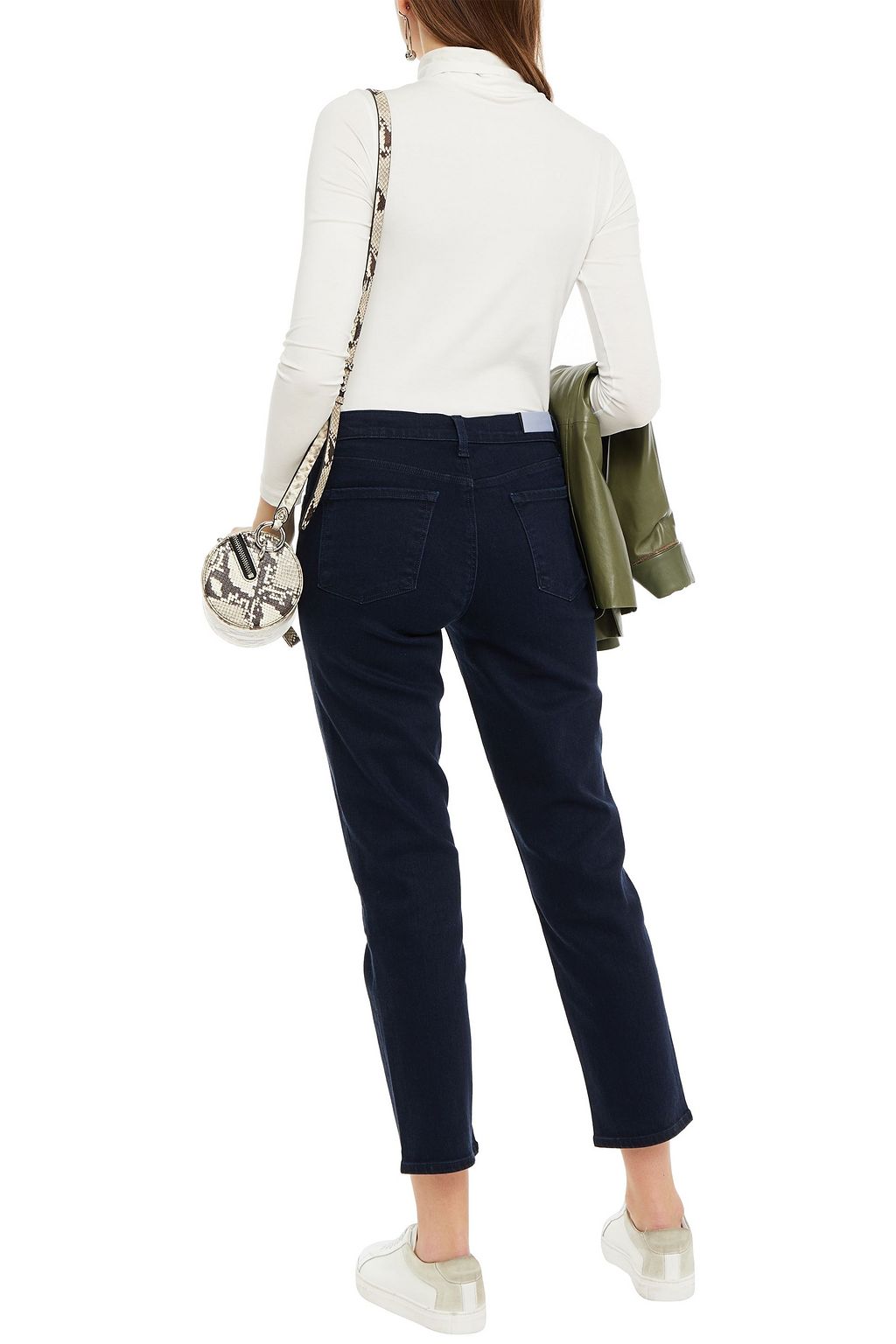 J BRAND Adele halbhohe Cropped Jeans mit geradem Bein