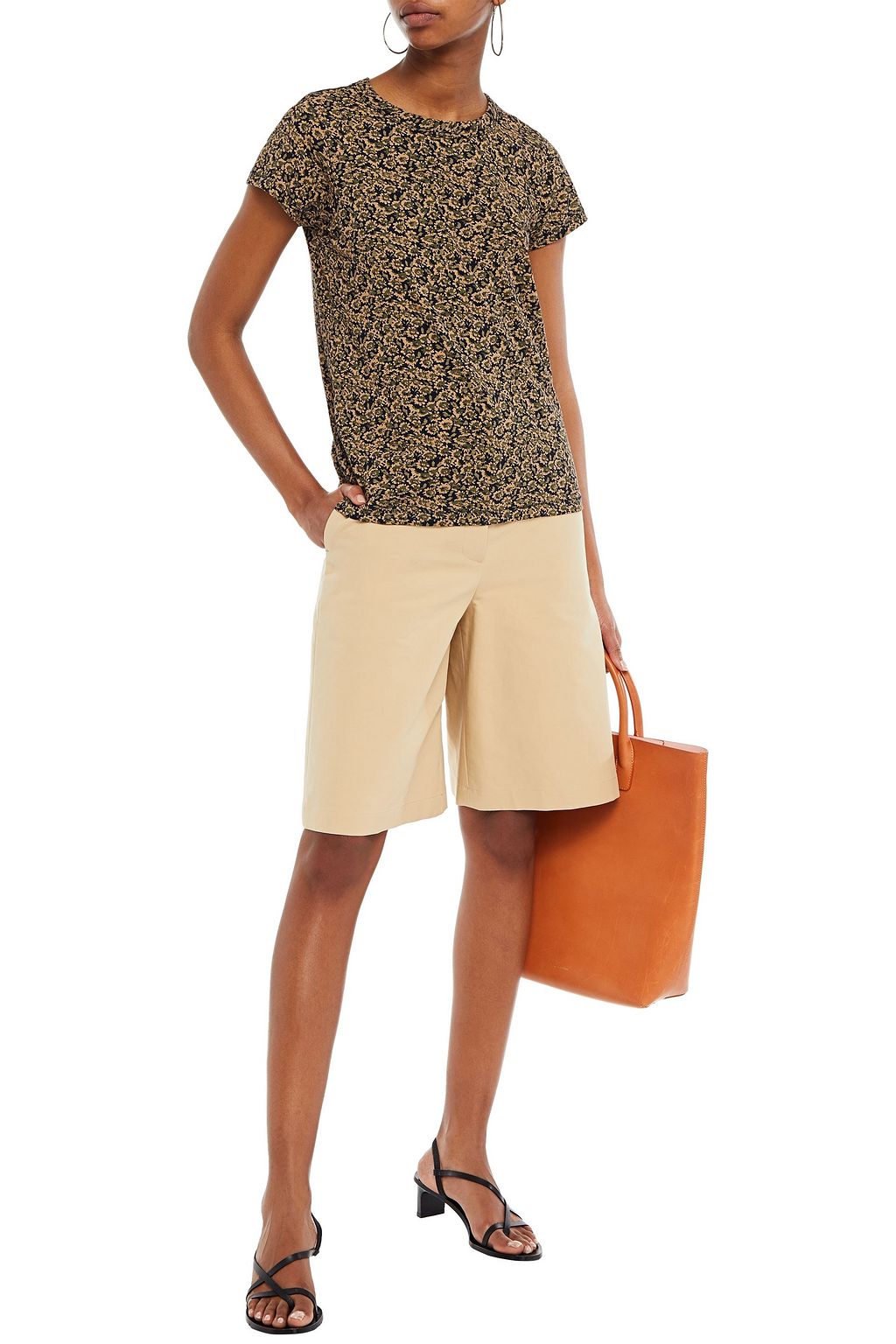RAG & BONE Floral-print Pima cotton-jersey T-shirt