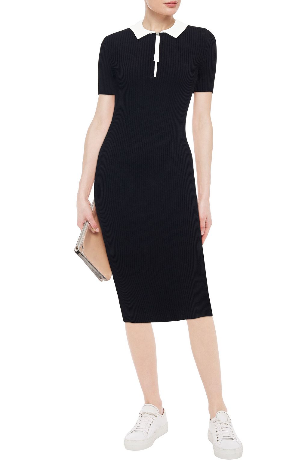 RAG & BONE Cadee Midikleid aus Rippstrick