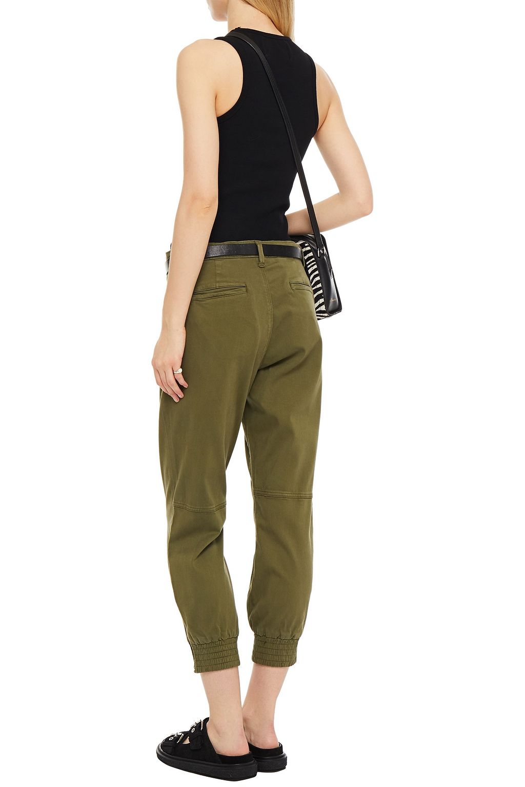 J BRAND Arkin 코튼 혼방 크롭 테이퍼드 팬츠