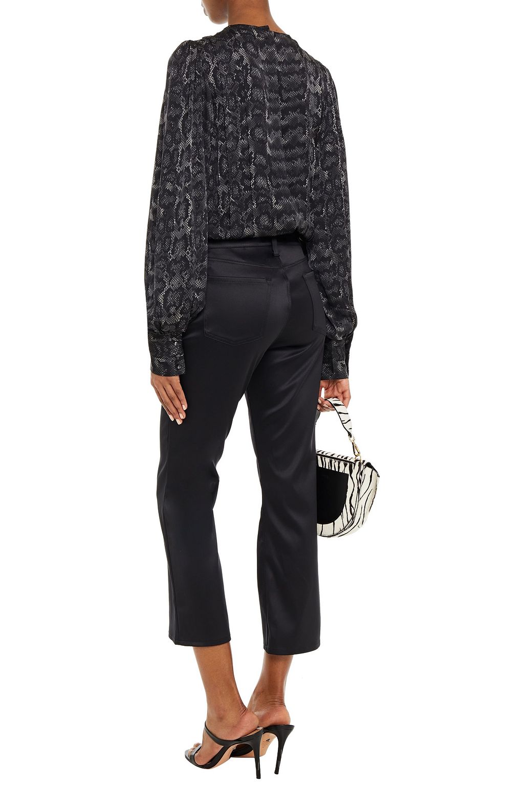 J BRAND Satin kick-flare pants