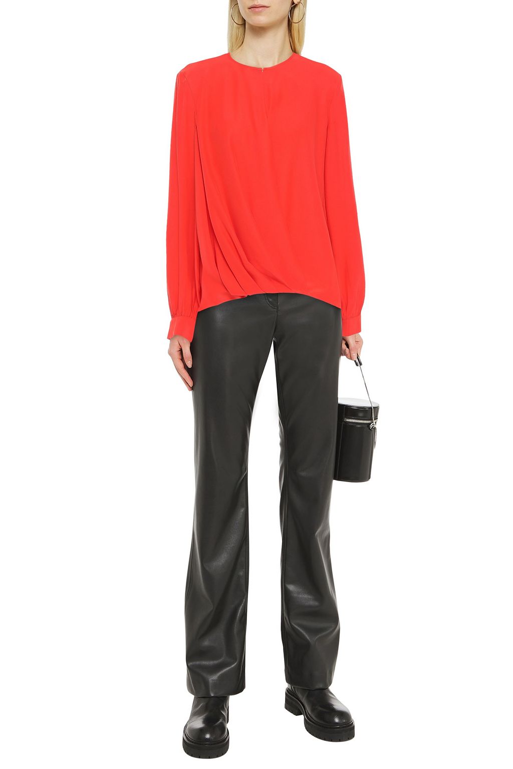RAG & BONE Lora silk-satin crepe blouse